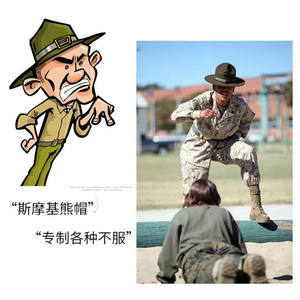 Groene wollen hoed X3096B, Amerikaanse Marine Corps instructeurshoed, modieus, grote rand, bovenkap, heren/dames, wollen fedora. - Product Image 6