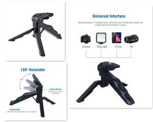 Kit de Vlogging pour <span class=keywords><strong>Smartphone</strong></span> Équipement d'Enregistrement Vidéo avec <span class=keywords><strong>Trépied</strong></span> Lumière d'Appoint LED et Déclencheur pour Appareil Photo Téléphone Ensemble Vlogger YouTube - Product Image 3