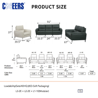 Ensemble de canapés inclinables électriques en cuir véritable MANWAH CHEERS pour salon, 3+2+1 places, meubles modernes, ergonomiques et inclinables
