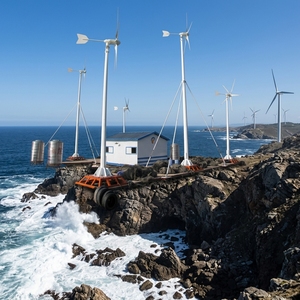 Éolienne à axe horizontal à 3 <span class=keywords><strong>pales</strong></span> 3KW 48V avec contrôleur pour système hors réseau domestique - Product Image 6