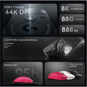Ratón Inalámbrico para Juegos <span class=keywords><strong>Logitech</strong></span> G <span class=keywords><strong>PRO</strong></span> X SUPERLIGHT GPW4 2C, Ratón Competitivo Ultraligero con Frecuencia de Sondeo de 8K - Product Image 2