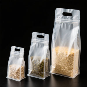 מותאם אישית הדפסה לחיות מחמד עם רוכסן מנעול לעמוד בכיס ידית ידית לחות הוכחה לחות הוכחה ברורה מזון צפור מזון קר עבור מזון לחיות מחמד - Product Image 1