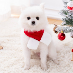 Écharpe de Noël pour animaux de compagnie, écharpe pour chat, jolie écharpe en laine tricotée pour chien pour le Nouvel An chinois, accessoires pour séances photo - Product Image 4