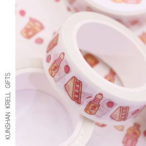Ruban Washi Personnalisé avec Logo Imprimé en Couleur, Super Longue Boucle, Motif Dessin Animé Mignon, pour Cadeaux DIY et Matériel de Journalisation Créative - Product Image 5