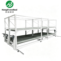 Tables roulantes hydroponiques à flux et reflux pour semis, système de culture verticale, étagères de culture intérieure, serres agricoles en aluminium