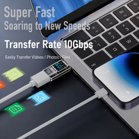 Adaptateur USB femelle vers Type-C mâle avec affichage numérique, adapté aux casques audio et à la conversion de clés USB