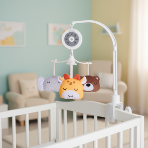 Mobile de berceau pour bébé en plastique Konig Kids avec boîte à musique, jouet à piles pour les bébés de 0 à 24 mois - Product Image 3