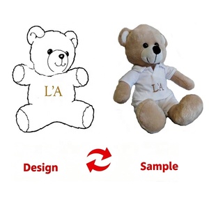 Oso de Peluche Súper Suave con Relleno de Algodón PP Lavable, Peluche Personalizado de Perro o Conejo para Aniversario - Product Image 6