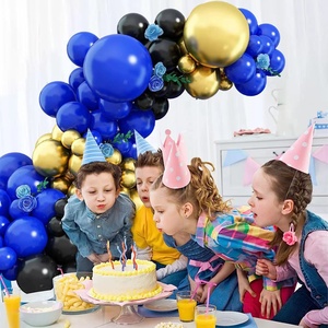 111 pièces bleu or ballon guirlande arc <span class=keywords><strong>Kit</strong></span> pour toile de fond de mariage vacances décor à la maison ballons fête d'anniversaire Kits de célébration - Product Image 5