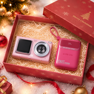 Three Colors Digital <b>Camera</b> CAM-07 4K Mega Pixels Personalized Christmas Gift Box with Custom Logo - Product Image 3
