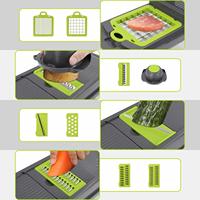 16-in-1 handmatige multifunctionele Fullstar groente- en uien snijder, mandoline, fruitsnijder, aardappel schiller, groentehakker