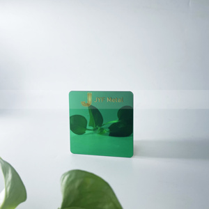 Panel de Espejo Verde Esmeralda de Acero Inoxidable M81, Placa Decorativa de Alto Brillo con Curvatura para Diseño de Interiores y Muebles - Product Image 6