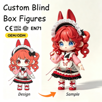 Figurine de collection en vinyle personnalisée, style Anime, tenue de demoiselle aux oreilles de lapin, boîte mystère, service de conception de personnages ODM