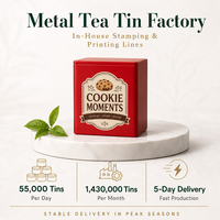 Boîte à biscuits carrée personnalisée avec couvercle, emballage cadeau pour pâtisserie DIY, logo personnalisé, boîte de rangement en métal pour biscuits