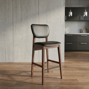 Modern Solid Wood Backless Commercial Bar <b>Stool</b> with Counter Height for Home Restaurant Hotel Use - Product Image 3