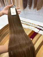 2 # -10 # Extensions de cheveux humains lisses brun moyen 55 cm, cuticules alignées, plusieurs options de couleurs, tissage de cheveux pour perruque