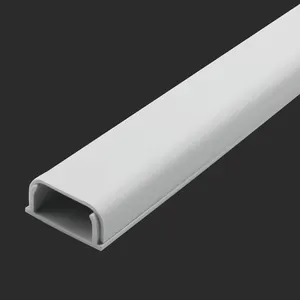 Quality Assurance Heat Resistant White pvc cable trunking 24x12mm conduit pipes electrical Wiring Ducts