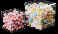 Haute qualité Transparent PS carré Dessert boîte Tiramisu et Mousse conteneur pour pâtisserie cuisson gâteau ustensile sucre bébé nourriture