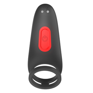 Vibrador de anillo reutilizable, anillo de pene de silicona para retrasar el tiempo de eyaculación y la estimulación del clítoris