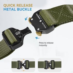 Artex Tactical <b>Belt</b> Webbing Riggers Web <b>Belt</b> Heavy Duty Quick-Release <b>Buckle</b> Work <b>Belts</b> <b>for</b> <b>Men</b> - Product Image 3