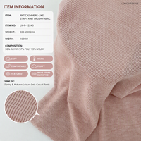RNT Bandes respirantes en tricot imitation cachemire 30%R 57%P 13%N 220GSM 169cm pour pantalons de loisirs printemps-automne en maille côtelée pour filles