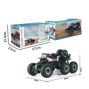 High-Speed 2.4G 1/12 Alloy Remote Control Six-Wheel Off-Road RC Car Electric Power Source Ferngesteuertes Auto Climbing Toy Kids