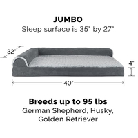Lot de fournisseur de grands lits rectangulaires en peluche robustes pour chien, lits pour animaux de compagnie de taille multiple xl xxl 3xl, lit orthopédique pour chien avec oreiller à vendre