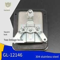 GL-12146 304 baja tahan karat truk pengunci pintu masuk gagang dayung kotak alat silinder kunci