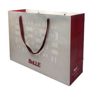 Best Tear Resistant Eco-Friendly Waterproof Luxury <b>White</b> <b>Bags</b> Brand Color Printing Ribbon Handle for Promotional Supermarkets - Product Image 3