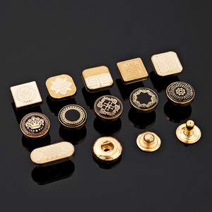 Classic Gold Metal <b>Snap</b> Buttons With Embossed Floral Patterns Oval Square Shapes Nickel Free Decorative <b>Fasteners</b> - Product Image 5