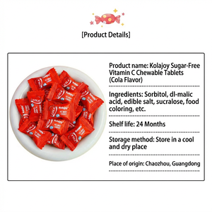 Bonbons à croquer sans sucre saveur <span class=keywords><strong>cola</strong></span> fruitée, forme boule, pour une haleine fraîche, en sachet - Product Image 5
