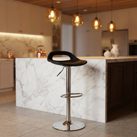 Chaise de bar pivotante en plastique, design moderne, pour salon