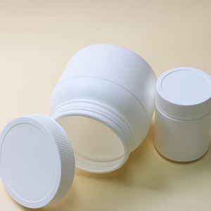 Pot en plastique de qualité Hiqh 250ml 500ml 700ml 850ml Pot en plastique PE-HD avec flacon de pilules de médecine en aluminium avec joint en aluminium - Product Image 5