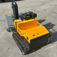 Souffleuse à neige tout-terrain 1080 mm à moteur essence, chenilles, télécommandée, vente directe usine, pour nettoyage hivernal