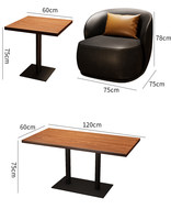Canapé en cuir haut de gamme pour bars commerciaux, restaurants occidentaux et cafés, personnalisable pour l'aménagement de bars modernes
