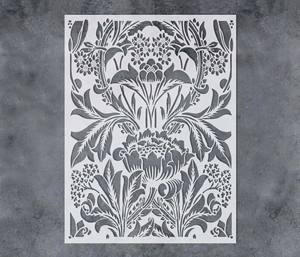 Grand <span class=keywords><strong>pochoir</strong></span> de peinture d'art vintage, outil de peinture murale florale marocaine, <span class=keywords><strong>pochoir</strong></span> à motif de fleurs pour chambre à coucher, <span class=keywords><strong>salon</strong></span> - Product Image 1