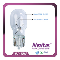 Ampoule halogène NAITE à vente directe W16W 12V 16W W2.1*9.5d pour feu arrière