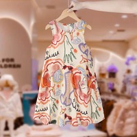 Robe de princesse en tulle blanc brodé pour petites filles, robe d'été à volants et bretelles en maille, robe de fête pour enfants