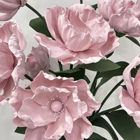 Fleurs de pavot géantes artificielles en EVA personnalisées sur pied pour la décoration intérieure et extérieure, mariages et événements