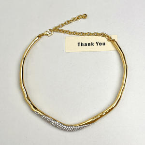 תכשיטים אופנה חדשה הגעה <span class=keywords><strong>2025</strong></span> תכשיטי אופנה זהב נצנוץ לבה לא סדירה שרשרת נשים נשים - Product Image 2