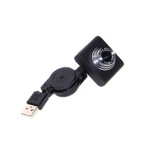 Cámara USB Compatible con la Serie Raspberry Pi con Cable Retráctil de 65 cm, Sin Necesidad de Controladores