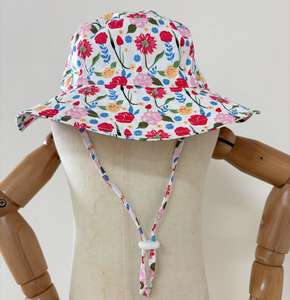 Logotipo personalizado Verano Bebé Sombrero para el sol Niñas Niños Al Aire Libre <span class=keywords><strong>Anti</strong></span> <span class=keywords><strong>UV</strong></span> Niños Gorras de playa Sombrero de cubo - Product Image 1