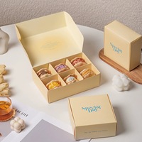 Emballage en carton pliable biodégradable personnalisé en gros pour gâteaux, biscuits, cookies, beignets avec logo