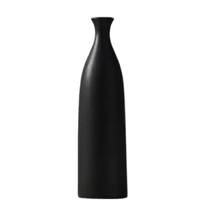 Schwarz weiß benutzer definierte große Wohnkultur Anordnung Blumen trockner moderne kreative einfache Keramik vase