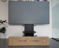 Écran de projection mural HEYU à bord étroit 4K CLR CBSP 150 pouces ultra courte focale pour projecteur laser Awol Aetherion Max