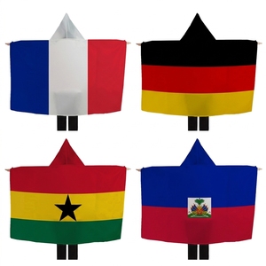 Capa de Fanático para Partido de Fútbol 2026 con Bandera Nacional y Logotipo Personalizado, Producción Rápida, Fabricante OEM Profesional - Product Image 3