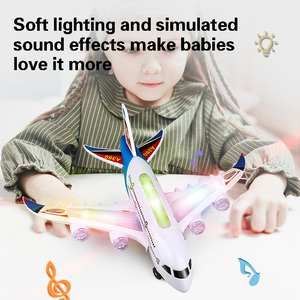 Produit Phare Avion Jouet <span class=keywords><strong>Électrique</strong></span> pour Enfants à Roues Universelles avec Lumières 3D Colorées et Musique - Product Image 5