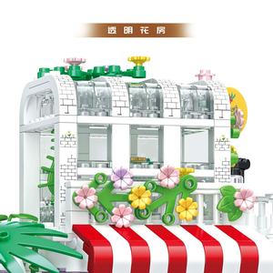 Hot Selling TikTok Flower <b>Garden</b> LED Light Square Model Building Brick Construction Toy <b>Set</b> Christmas <b>Gift</b> - Product Image 4