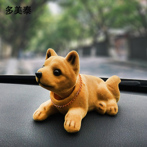 Y0017 Figurine de <span class=keywords><strong>chien</strong></span> en résine à tête oscillante pour <span class=keywords><strong>voiture</strong></span>, kit d'intérieur, cadeau créatif populaire - Product Image 5