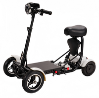 Trottinette électrique pliable compacte et légère à 4 roues, puissante, longue portée, double moteur, capacité de charge amovible de 120 kg